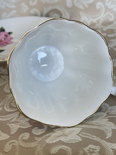 Vintage Adderley Pink Wild Cabbage Roses Tea Cup & Saucer England. - Picture 9 of 22