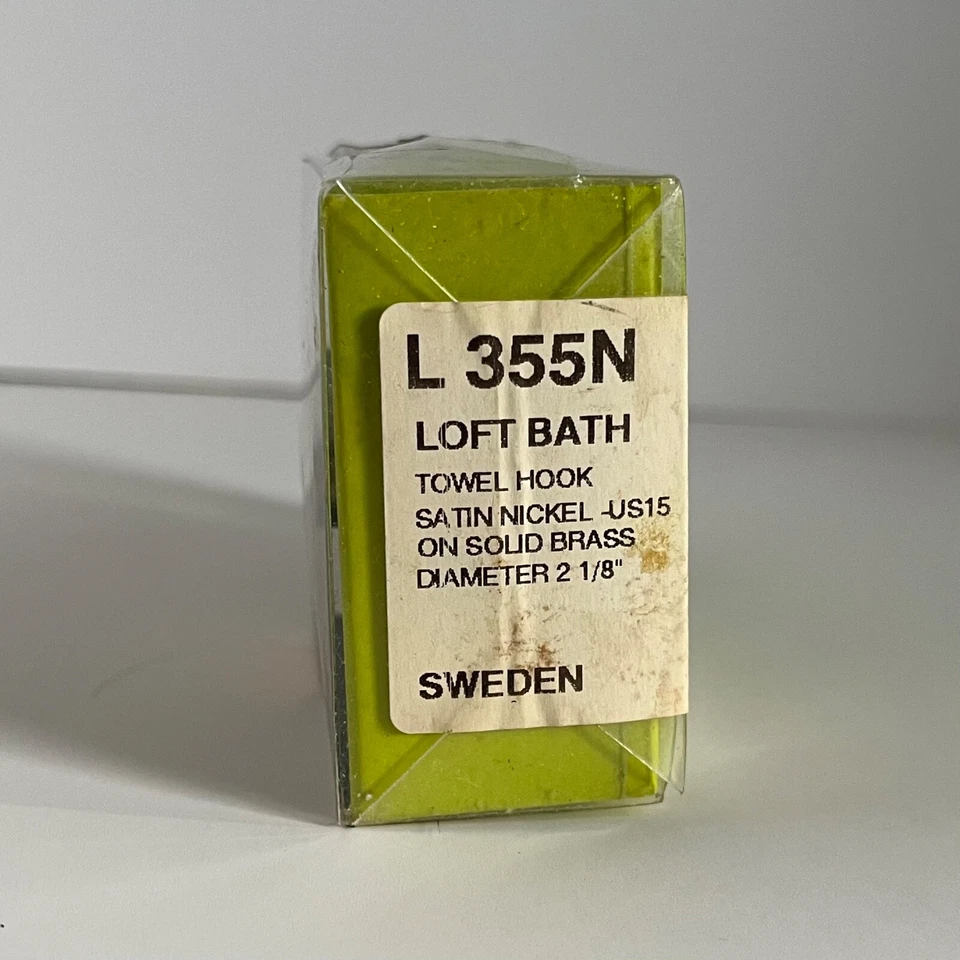 Крючок полотенцесушитель Smedbo Loft L355N 2 1/8 дюйма матовый никель латунь Швеция - Изображение 2 из 4