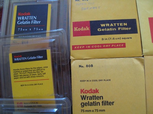 75mm X 75mm Kodak Wratten Gelatin Filter 3x3 Lot of 36 - Picture 2 of 16