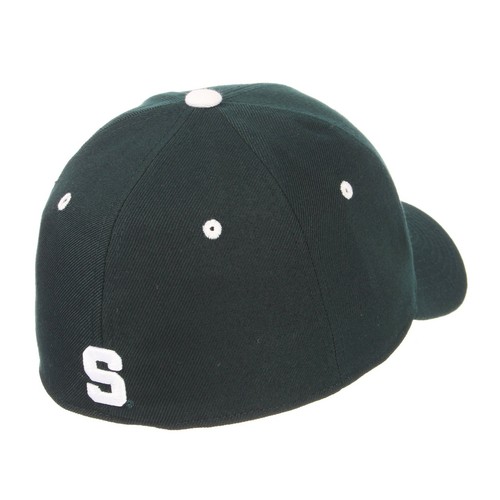 MICHIGAN ST. SPARTANS NCAA VERDE OSCURO TALLA AJUSTADA ZEPHYR DHS ESTILO GORRA SOMBRERO ¡NUEVO! - Imagen 7 de 9