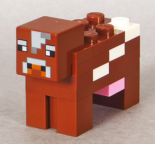 lego minecraft cow