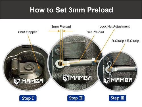 MAMBA 9-7 Universal 2.4" A/R.42 GT2560R Ball Bearing Turbocharger .42 T25 5 Bolt - Picture 12 of 12