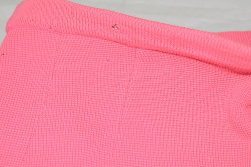 Vintage Pink Zephyr Wool Midi Skirt Mod 60s Professional Office - Picture 10 of 15