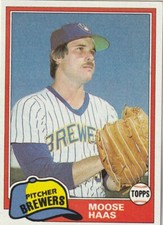 FREE SHIPPING-MINT-1981 Topps Moose Haas Milwaukee Brewers #327 +BONUS CARDS