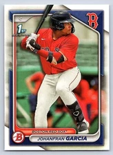 JOHANFRAN GARCIA  RED SOX  RC 1st card    2024 BOWMAN PROSPECTS #BP-49
