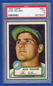 1952 Topps Alex Kellner PSA 5 Philadelphia Athletics #201