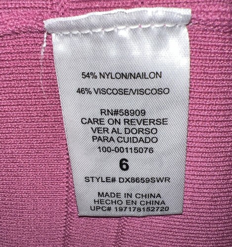 GB Girls Pink Orchid Puff Sleeve Sweater Dress Size 6 NWT - Picture 5 of 6