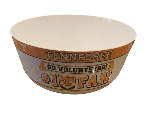 Tennessee Volunteers Huge Game Day Bowl Snacks #1 Fan Spirit 14”x7.5” University - Picture 1 of 7