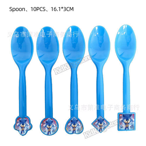 Sonic Birthday Party Supplies - Tableware, Balloons, Cake Toppers, Backdrop - Picture 7 of 48