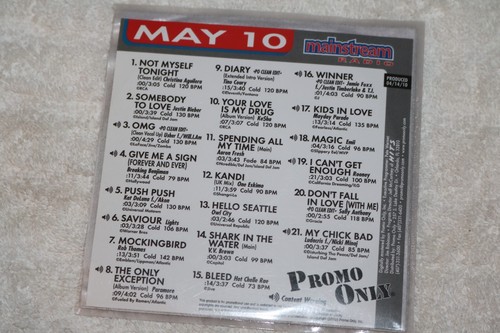 Promo Only Mainstream Radio May 2010 VG+ USA CD Kat Deluna Rob Thomas Paramore - Foto 2 di 2