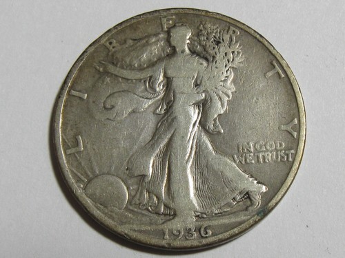 1936-D Walking Liberty halber Dollar - #10756-34