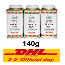 3 x 140g Snake Brand Classic Soothing Fresh Powder for Prickly Heat Cooling Body