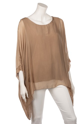 Única de seda para mujer made in italy mangas murciélago muchos colores 38 40 42 44 - Imagen 81 de 365