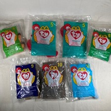 McDonalds 1998/1993 Ty Beanie Babies LOT Of 7 3,5,5,8,9,10,12 RETIRED UNOPENED