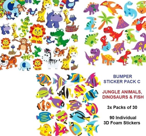 Aufkleber x90 3er-Pack 30 selbstklebende Themenformen Kinder & Erwachsene Handwerk Kartenherstellung - Bild 21 von 24