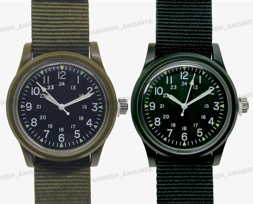 Vietnam War US Military Service Watch Repro OLV/BLK Seiko Movement Japan Seller - Picture 28 of 28