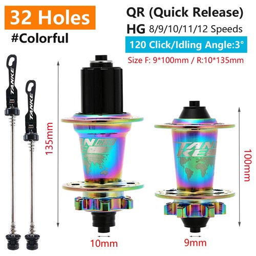 6 Bearing Mountain Bike Hub Front Rear By Hg 28 32 36 Holes Disc Brake Bike Hub - Picture 28 of 48