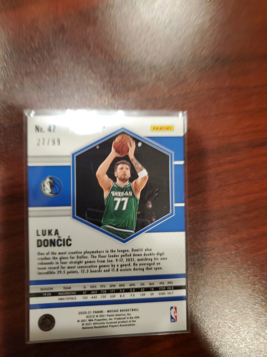 2020-21 Luka Doncic Blue Prizm Mosaic 27/99 | eBay