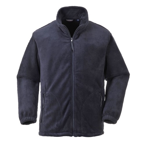 Portwest Herren Heavy Fleece Mantel Full Zip Jacke Atmungsaktiv Freizeit Winter Warm - Bild 3 von 10