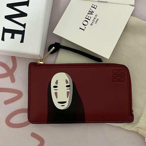 LOEWE x Studio Ghibli No Face Coin & Card Case Spirited Away Used rare 7510MT - Picture 1 of 10