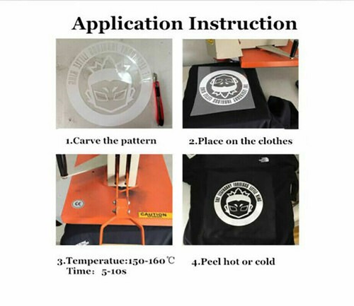 Multi Color Iron-On Heat Press Heat Transfer Vinyl PU Film Roll for Clothing - Picture 3 of 31