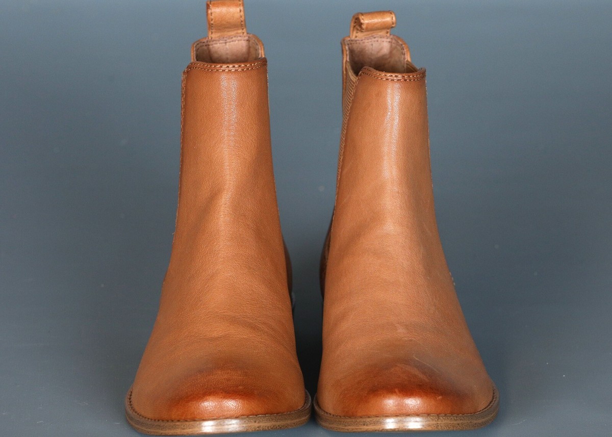 FRYE ANNA CHELSEA CAMEL Ankle Boots Pull On Sz 6M eBay