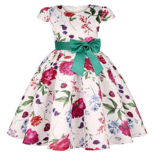 Girl Kid Flower Elegant Casual Princess Party Dresses Girl Clothing Party Dress - Picture 19 of 35