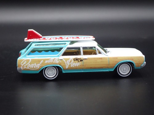 Modello Auto Diecast 1:64 OLDS OLDSMOBILE VISTA CRUISER Surfing Surf 1964 - Foto 3 di 7