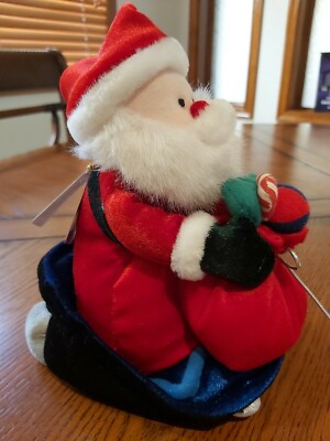 Gund Christmas  Santa Glider  Sleigh Plush #88054