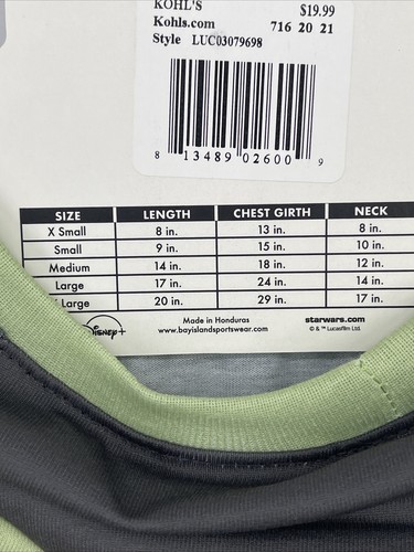 star wars mandalorian-the Child Size Med - Picture 4 of 4