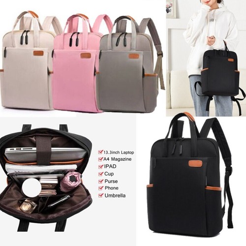 Zaino per laptop zaino borsa a tracolla lavoro viaggio scuola adolescente impermeabile UK - Foto 22 di 38