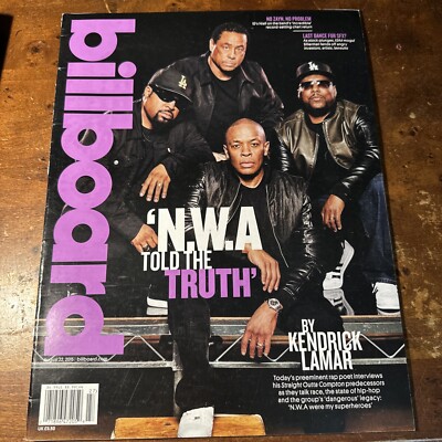 Billboard Magazine August 22, 2015 - N.W.A. Told The Truth By Kendrick Lamar