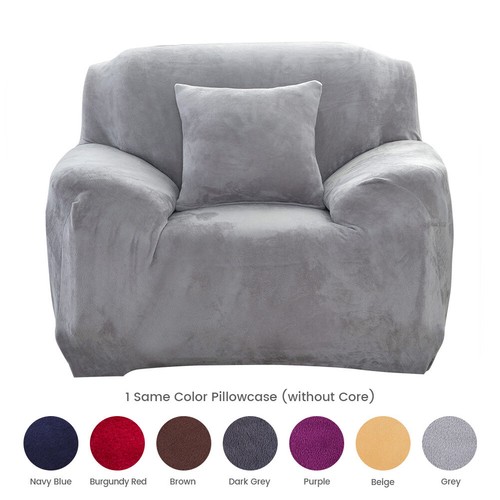 1 2 3 4 Sitzer Stretch Plüsch Dicke Sofabezüge Couch Stuhl Schonbezug - Bild 55 von 66