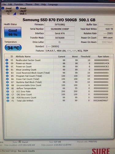 Hitachi 0A74423 320GB SATA HDD TESTED - Picture 3 of 3
