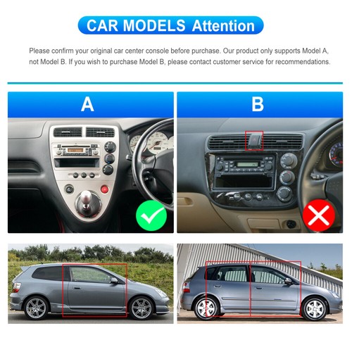 For Honda Civic Type R EP3 2001-2005 Car Stereo Radio Apple Carplay Android 15.0 - Picture 3 of 18