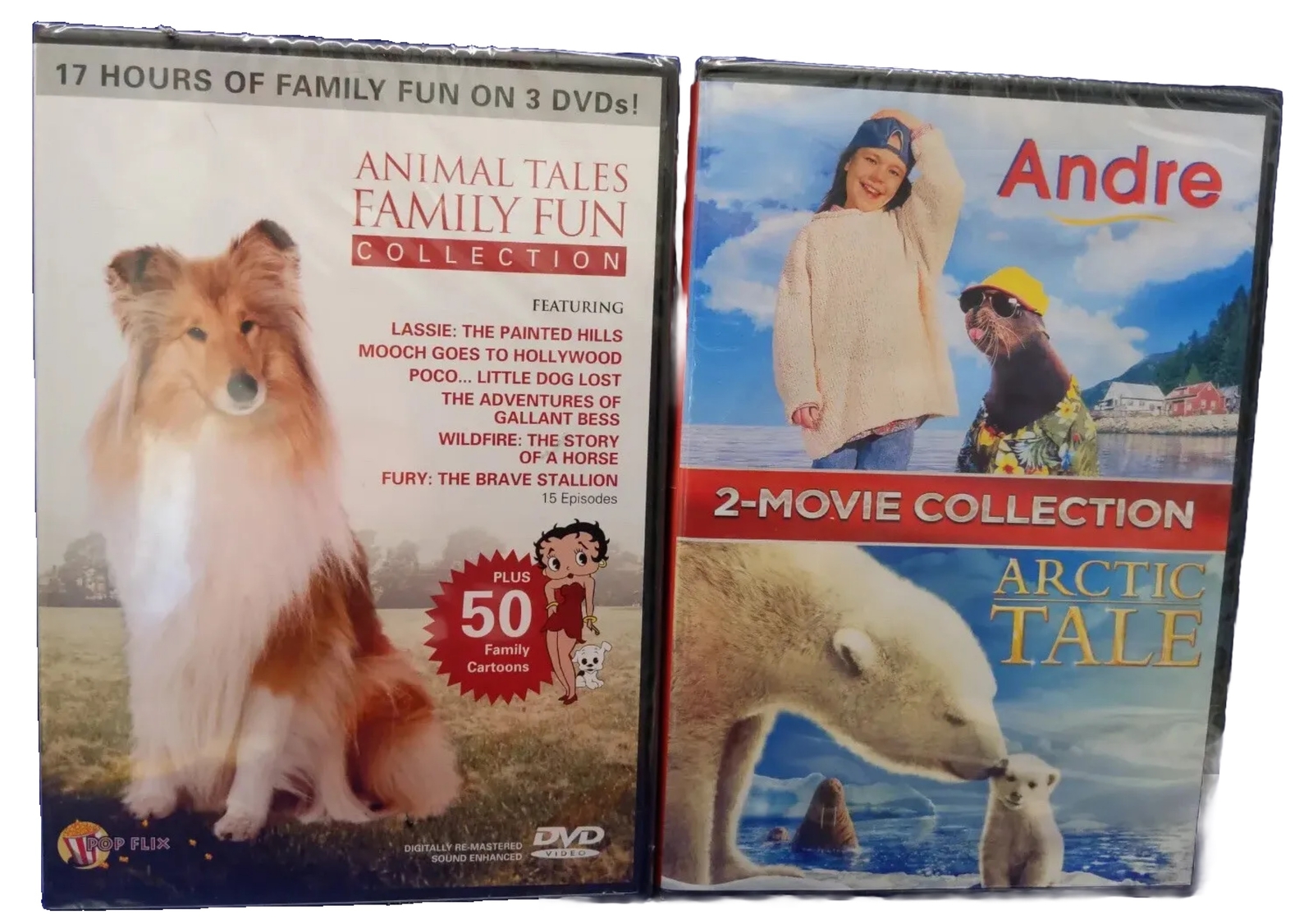 Andre/Arctic Tale & Animal Tales7Movies/TV Show/50 Cartoons4 NEW DVDs