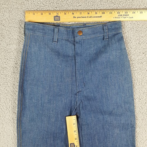 Vintage 80s High Waist Bootcut Girls Size 14 Slim Western Denim Blue Jeans Pants - Picture 8 of 10