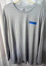 Hurley Long Sleeve Grey Sun Shirt UPF Moisture Wicking Men  s XL NWOT