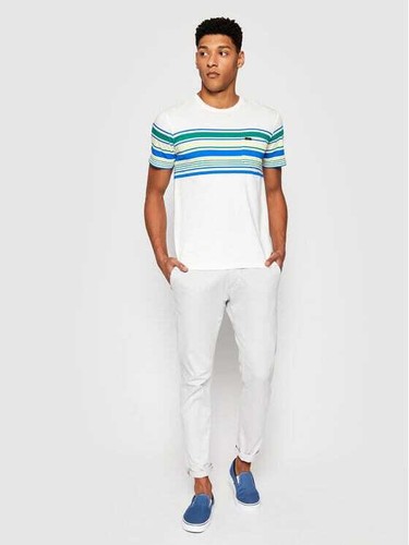 LEE JEANS HERREN SHIRT KURZARM T-SHIRT Stripy Pocket Tee in Navy L63OLINQ - Bild 10 von 11