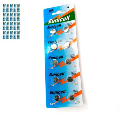 SR936W 1.5v Alkaline Cell Battery Batteries New G9 LR936 10 x Eunicell AG9