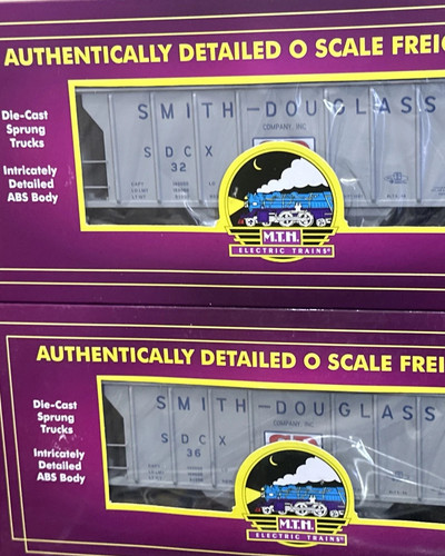 MTH Premier 20-97369 SMITH-DOUGLAS Co. PS-2 Hopper Car O-Scale (2-PACK) Atlas - Picture 1 of 4