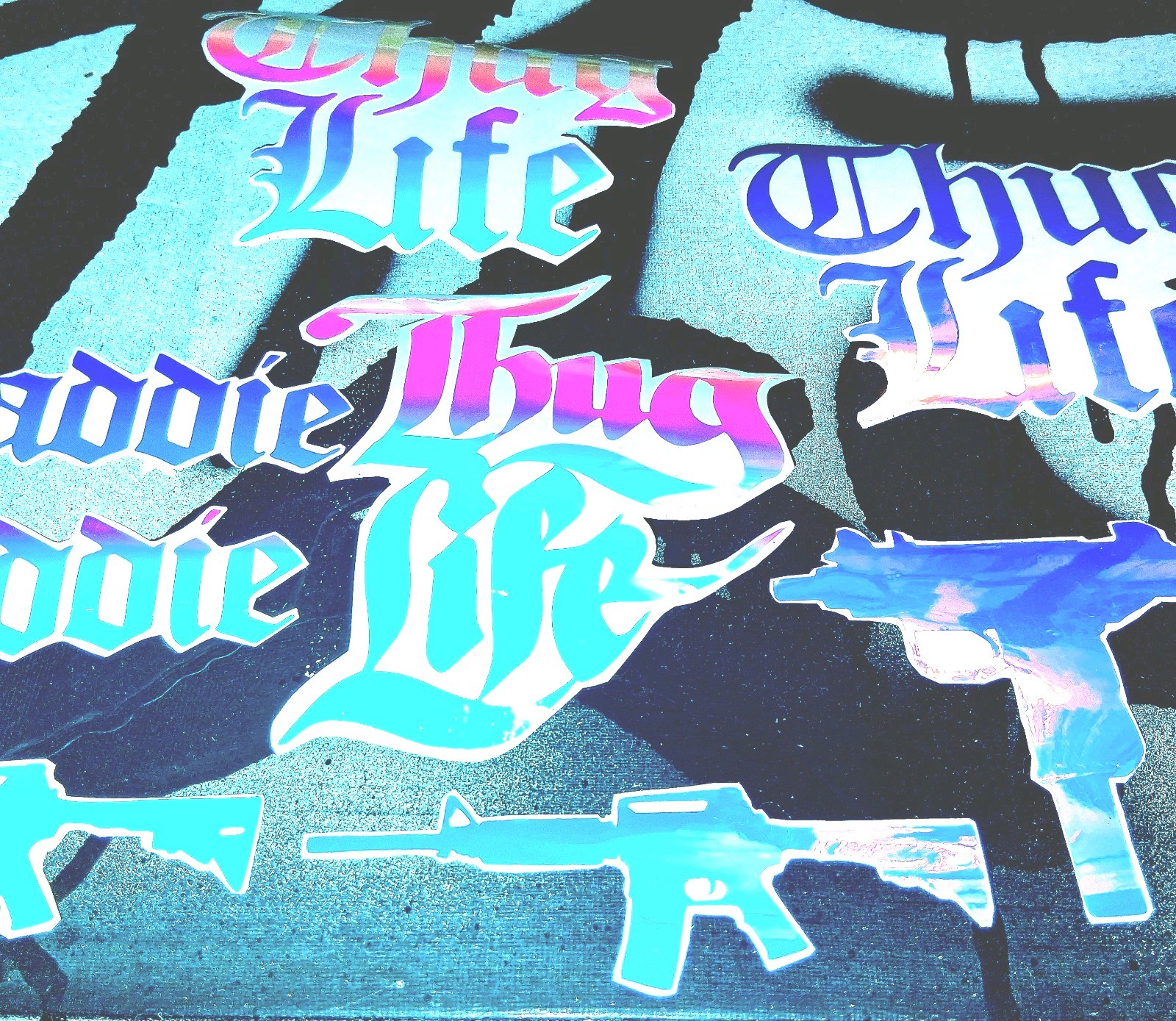 Set Thug Life Baddie Guns