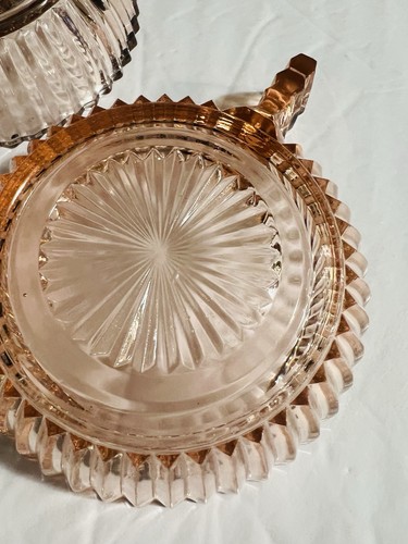 3 Pink Depression Glass Anchor Hocking Queen Mary Solid Rib One Handled Bowls - Picture 9 of 13