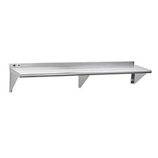 NSF Stainless Steel Shelf 14  x 72  , 450 lb Commercial Shelves Wall Mounted