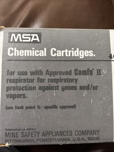 MSA Chemical Cartridges 464032 ***BOX OF 8*** - Picture 1 of 5