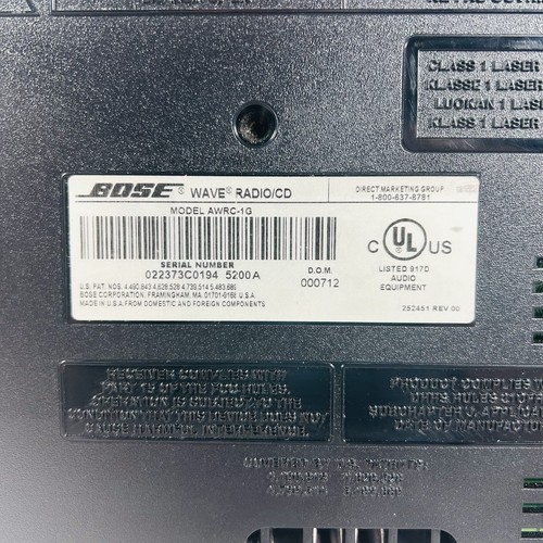 Bose Wave Music System AWRC-1G Radio CD Player Alarm Clock TESTED WORKING VIDEO - Picture 6 of 6