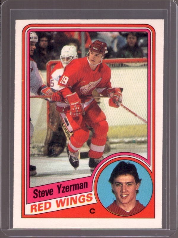 STEVE YZERMAN 1984-85 O-Pee-Chee #67 Rookie RC Detroit Red Wings