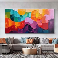 Hand Painted Abstract Oil Painting On Canvas For Living Room Home Decor X420