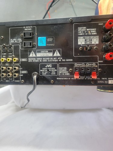 JVC RX-903V Receiver Digital Surround System Dynamic Super-A - No Remote - Picture 9 of 15