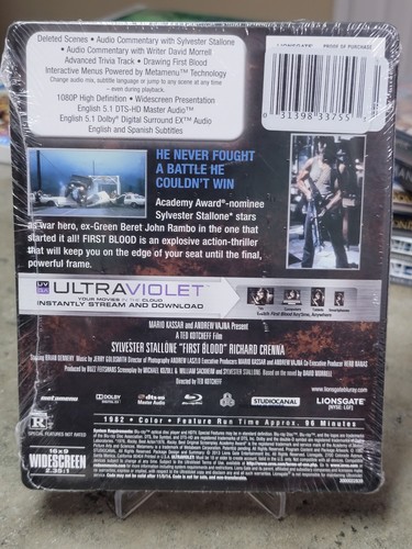 Rambo: First Blood Bluray Steelbook 1982 - Picture 2 of 3
